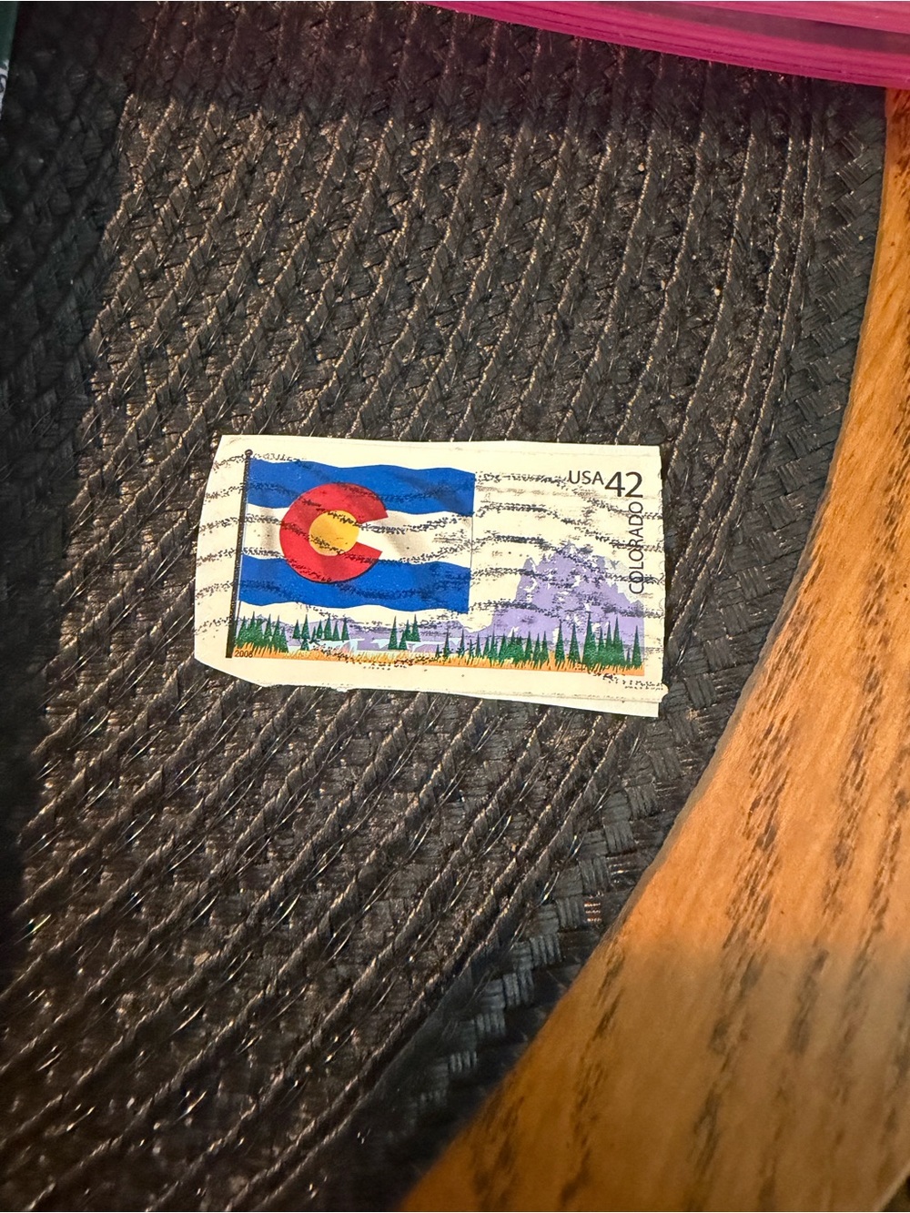 Vintage 2001-2010 Colorado Flag 42 Cent Canceled Stamp